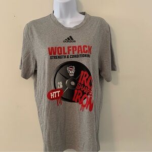 NC State Adidas 1Pack1Goal Football Tee